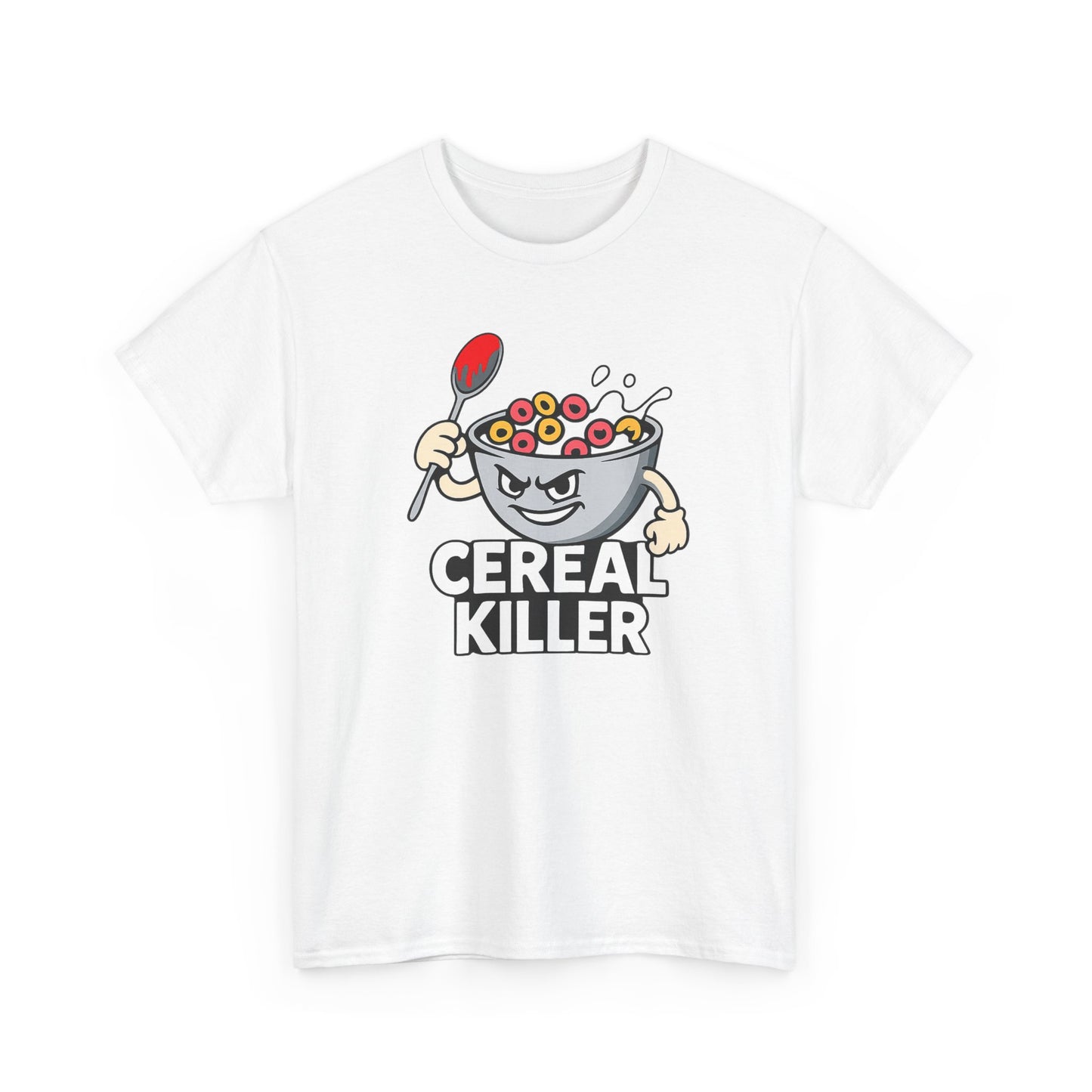Cereal Killer Graphic Tee — Funny Breakfast Cartoon T‑Shirt