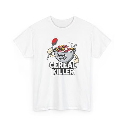 Cereal Killer Graphic Tee — Funny Breakfast Cartoon T‑Shirt