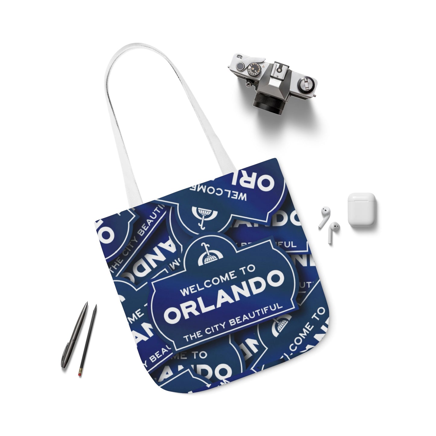 Orlando Welcome Sign Canvas Tote