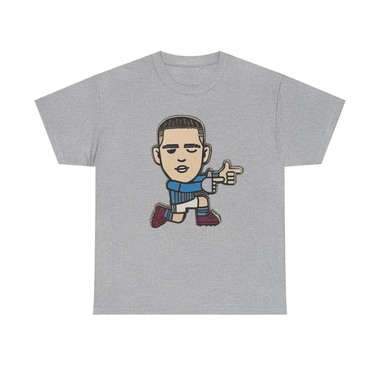 Phil Foden Cartoon Dance Pose Tee - Funky Character Graphic T-Shirt