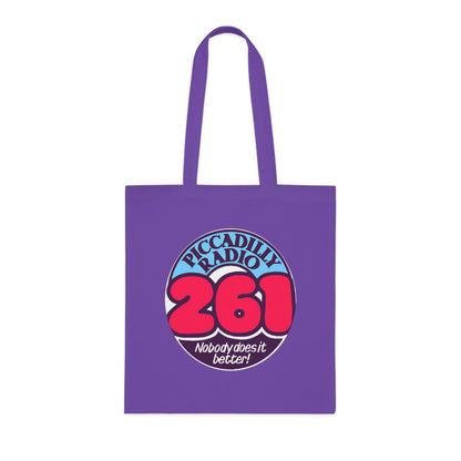 Piccadilly Radio 261 Retro Logo Tote Bag – 'Nobody Does It Better' Cotton Shopper