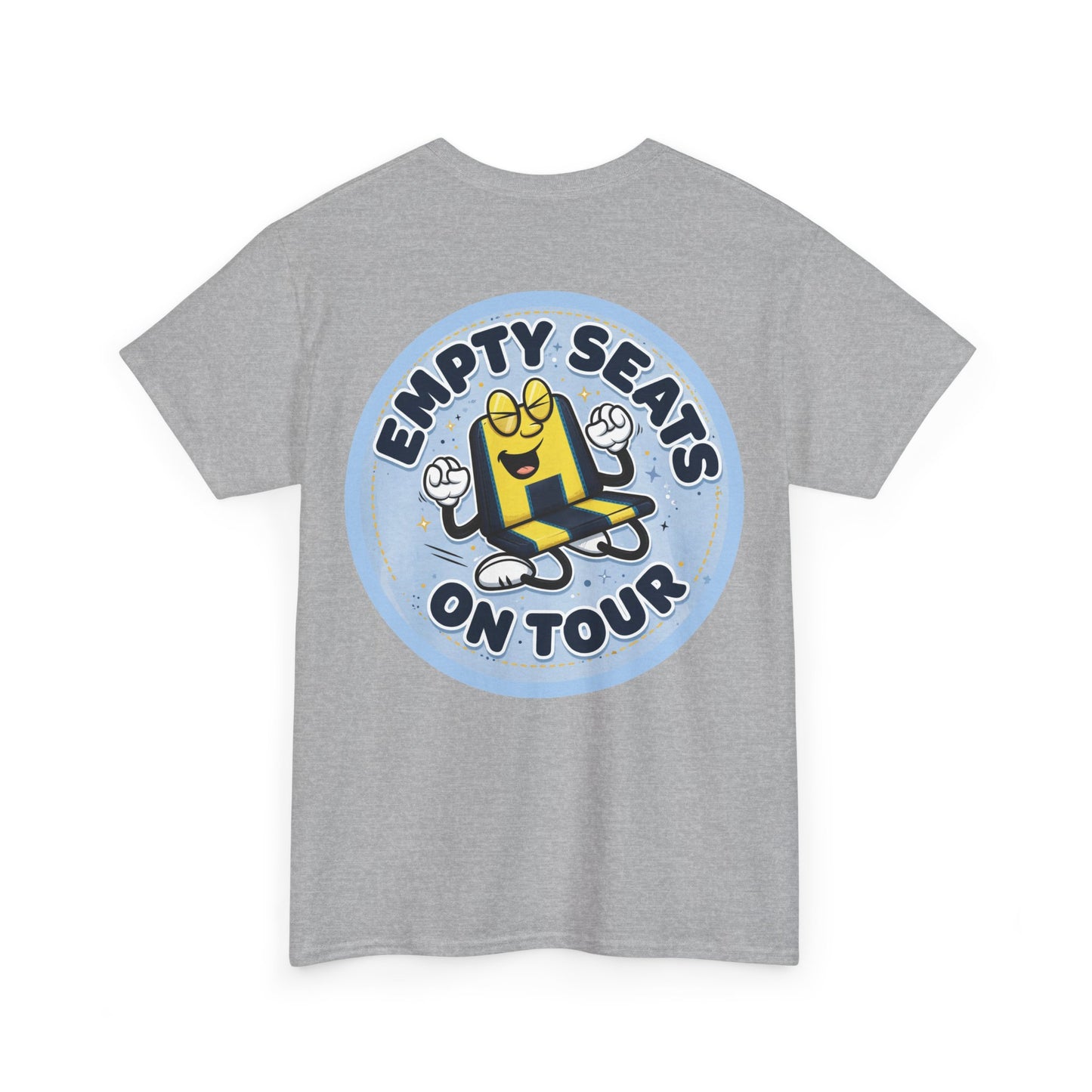 Manchester City T‑Shirt — "Empty Seats On Tour" Cartoon Seat Graphic Tee