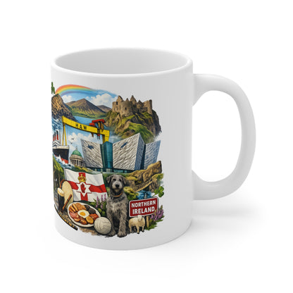 Northern Ireland Landmark Mug — Illustrated Travel Coffee Cup (11oz/15oz)