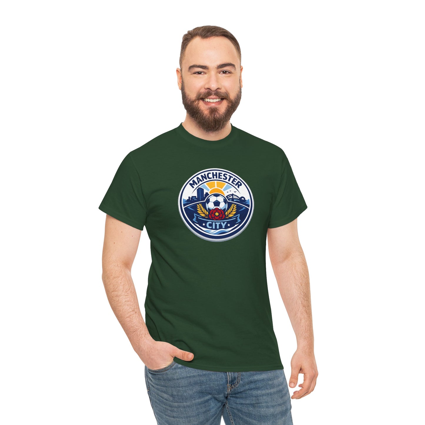 Manchester City Crest T-Shirt — Soccer Fan Tee