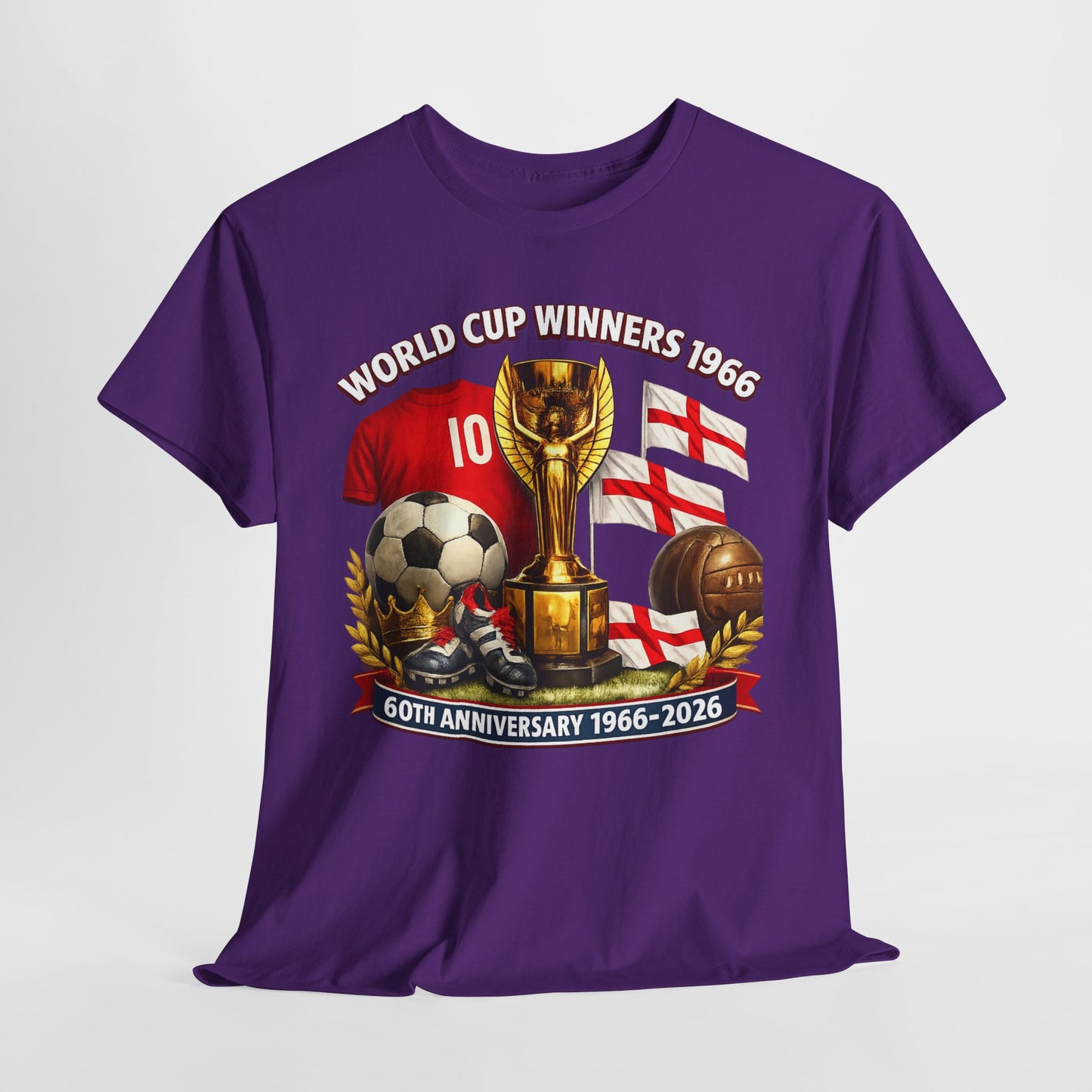 1966 World Cup Winners T‑Shirt — 60th Anniversary England Football Tribute