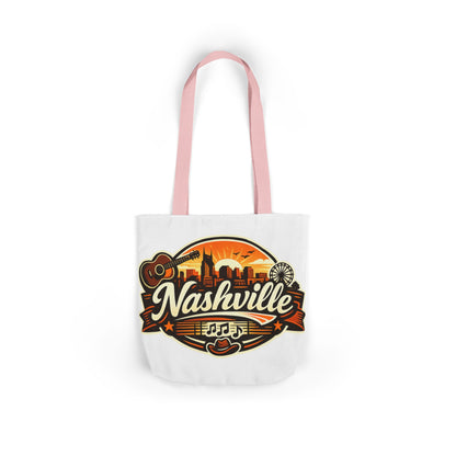 Nashville Sunset Tote Bag — Country Music Skyline Canvas Tote