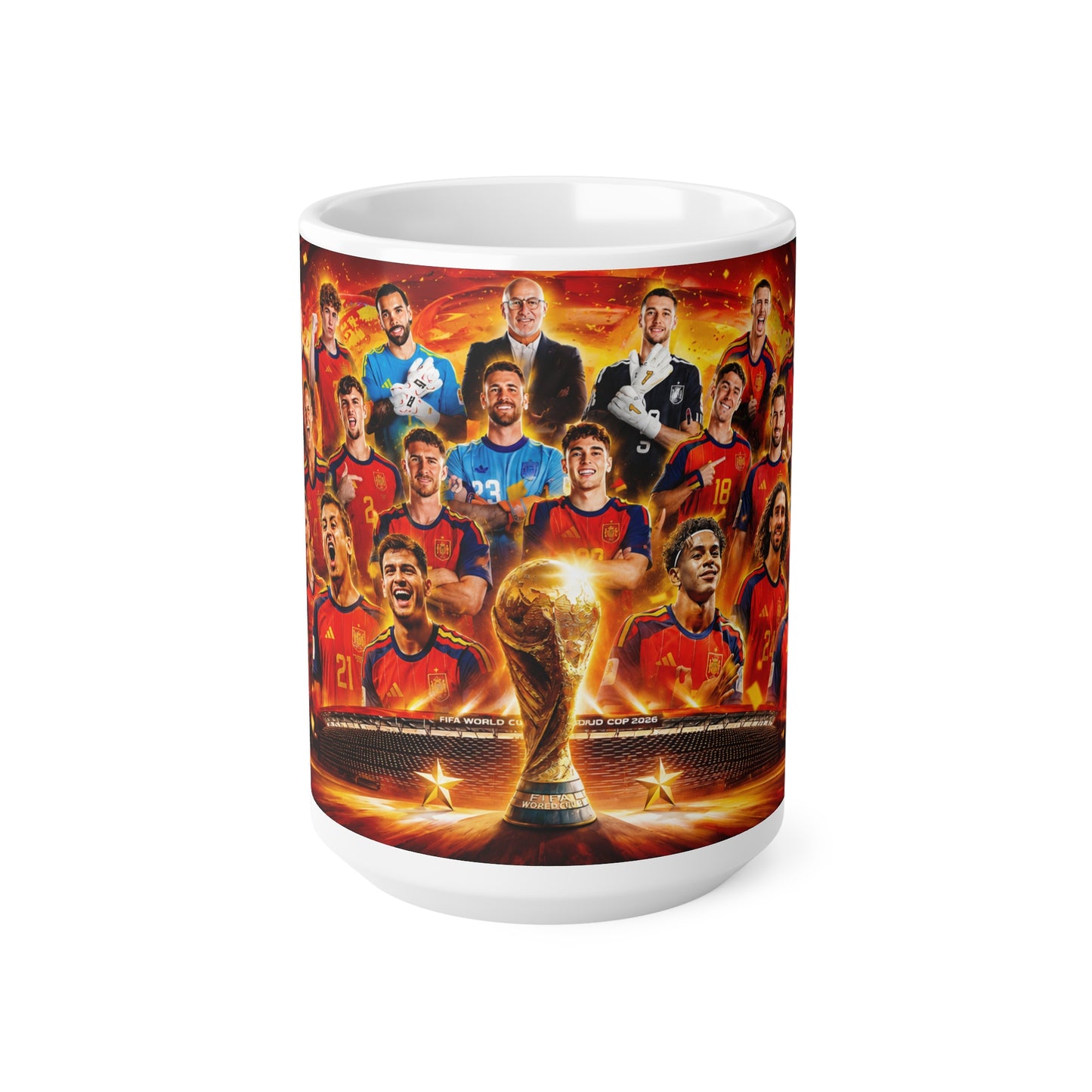 Spain World Cup Winners Team Photo Ceramic Mug – 11oz & 15oz