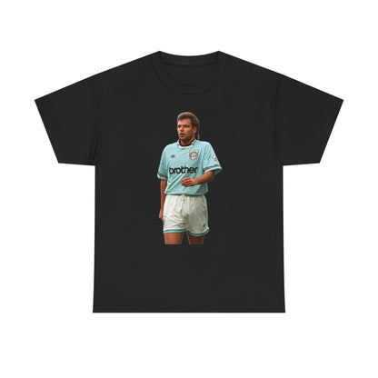 Uwe Rosler Manchester City Legend Graphic Tee - Retro Football Kit Print