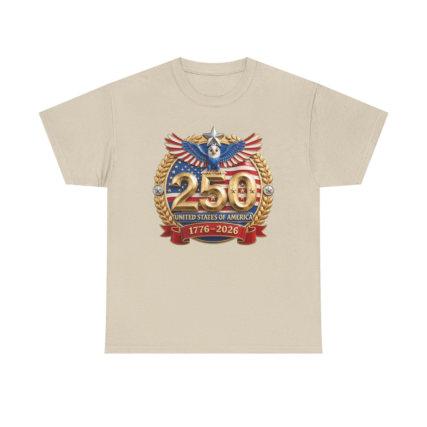 250th USA Anniversary T-Shirt – 1776–2026 Patriotic Eagle Emblem Tee