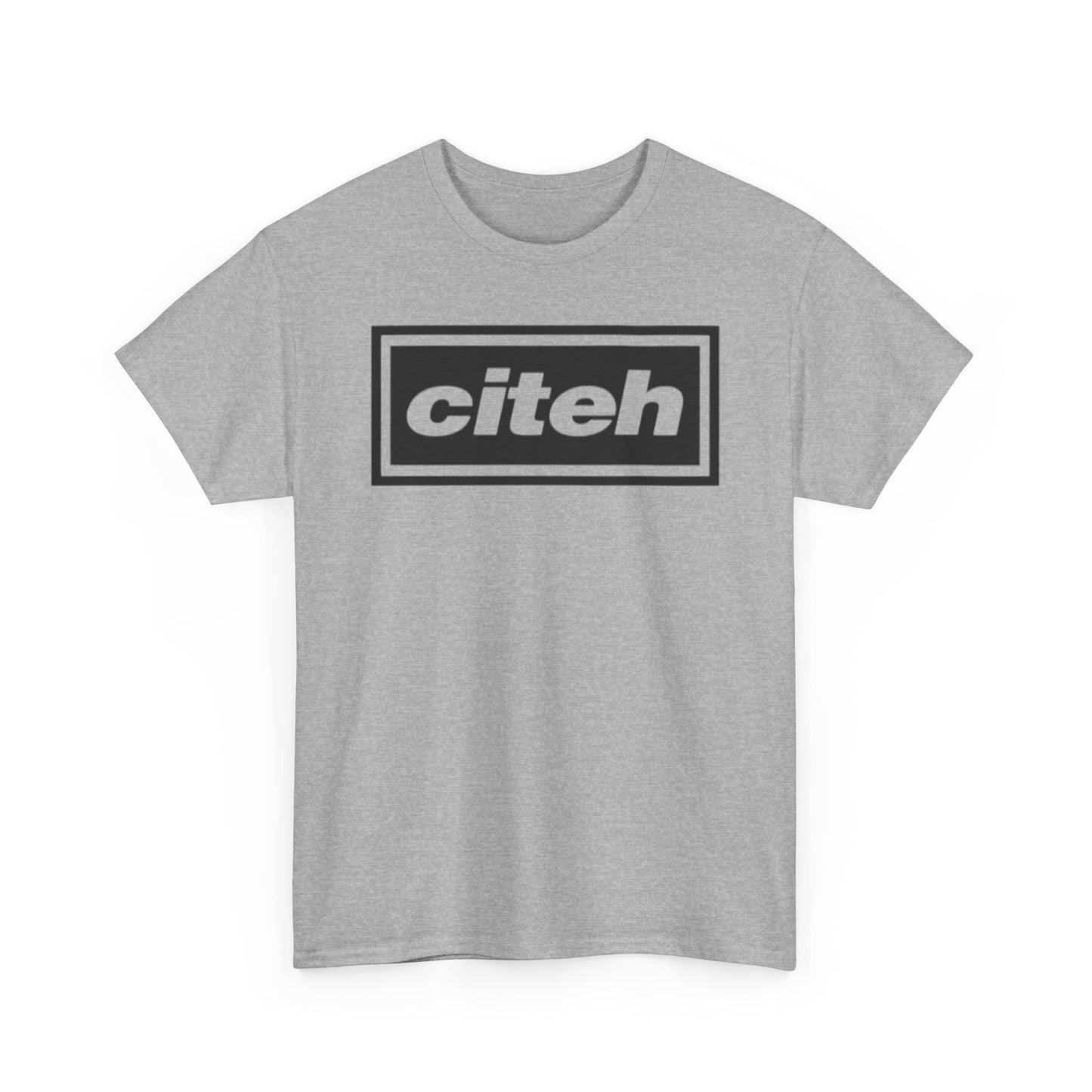 Manchester City Citeh Logo Tee — Minimalist Black Box Graphic T-Shirt