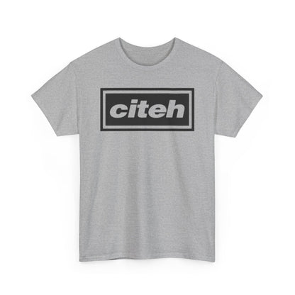 Manchester City Citeh Logo Tee — Minimalist Black Box Graphic T-Shirt