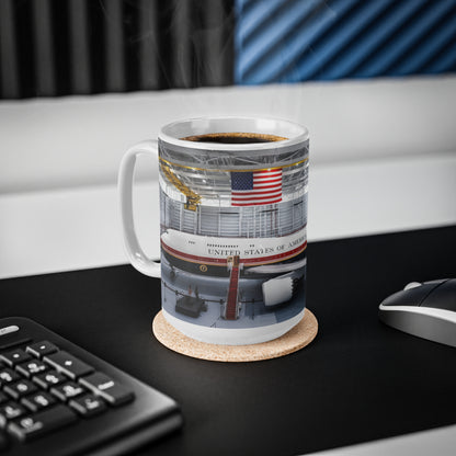 New Air Force One Coffee Mug — USA Flag Air Force One Ceramic Cup (11oz/15oz)