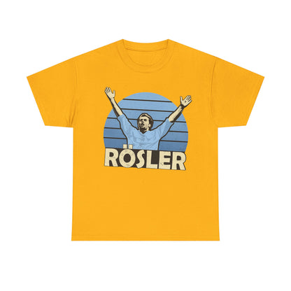 Retro 'Rösler' Graphic Tee - Vintage Soccer Fan Shirt