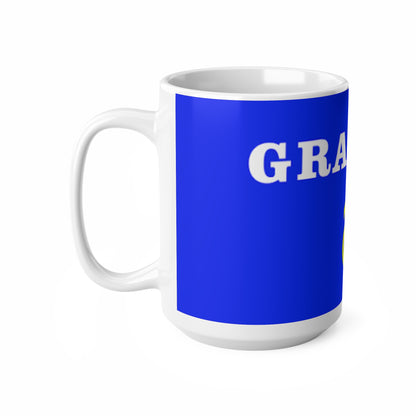 Granada TV Retro Emblem Ceramic Coffee Mug — Blue & Yellow Crest 11oz/15oz