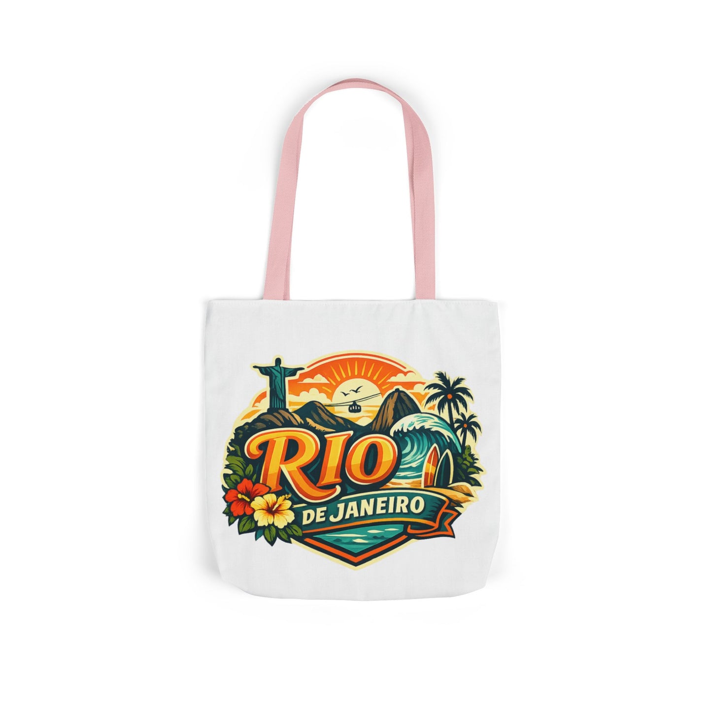 Rio de Janeiro Travel Tote — Retro Beach Canvas Bag