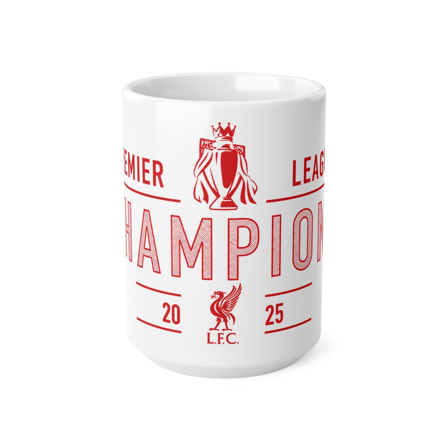 Champions 2025 Liverpool Ceramic Coffee Mug – Premier League LFC 11oz/15oz
