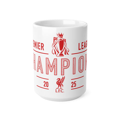 Champions 2025 Liverpool Ceramic Coffee Mug – Premier League LFC 11oz/15oz