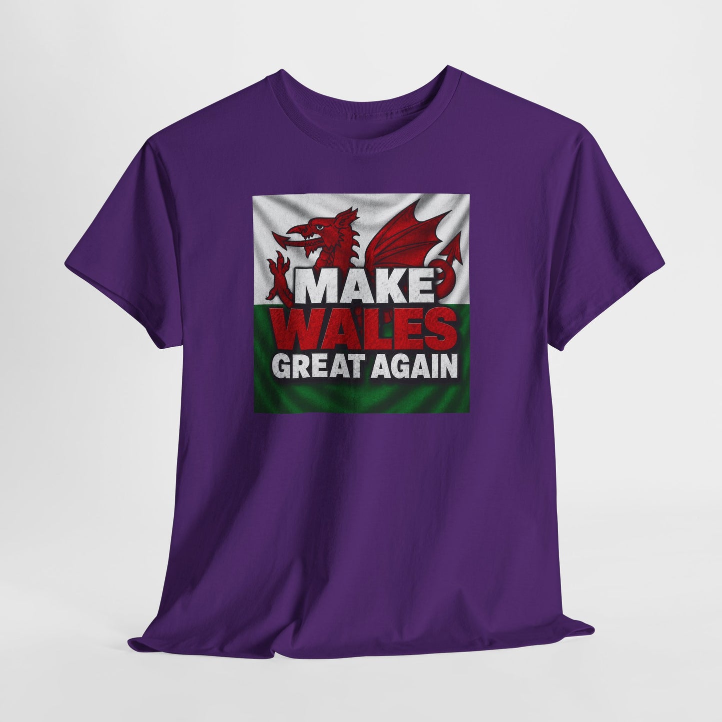 Make Wales Great Again T-Shirt — Welsh Flag Dragon Political Slogan Tee