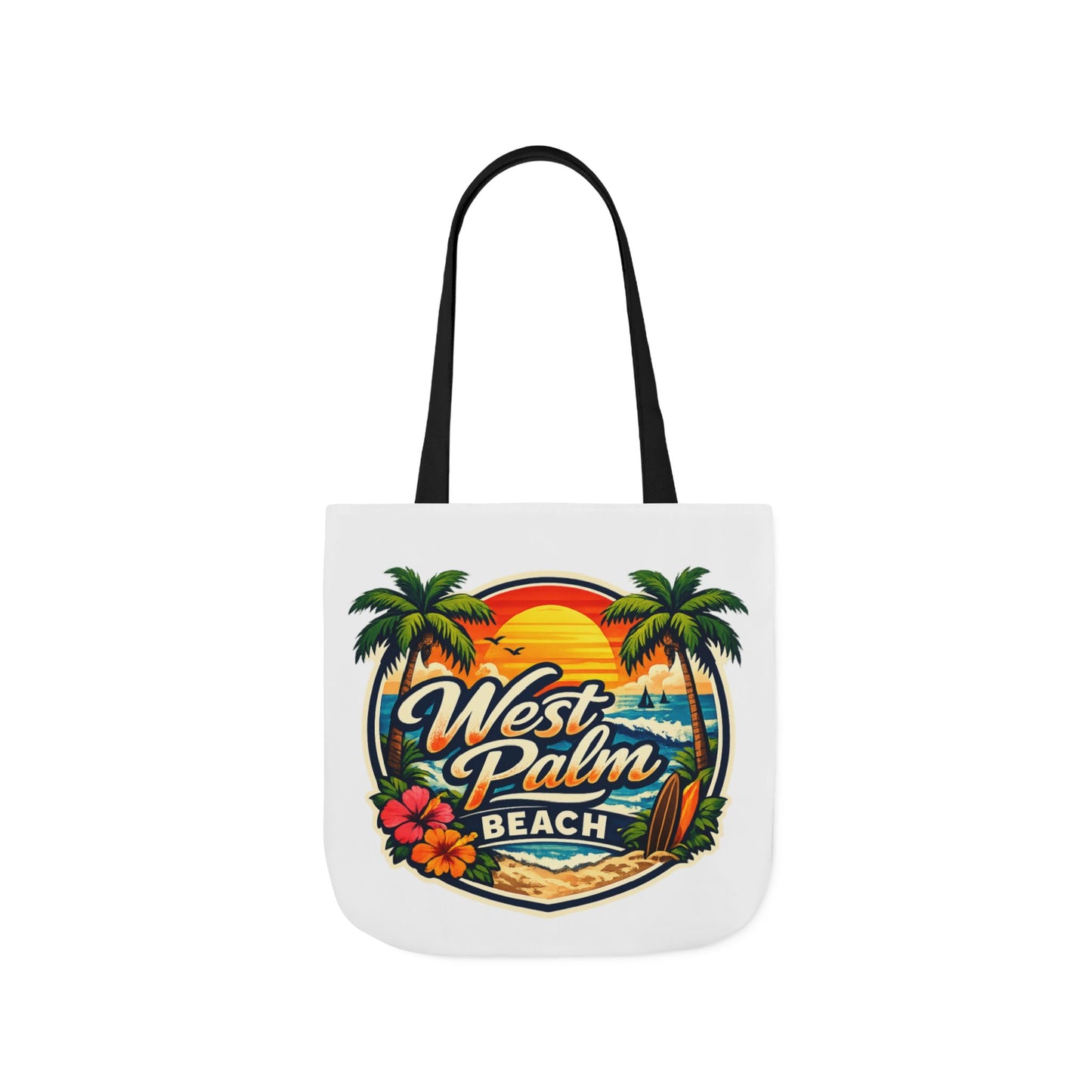 West Palm Beach Vintage Sunset Tote