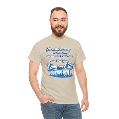 Come on City Skyline Tee — Retro Script Urban Pride T‑Shirt