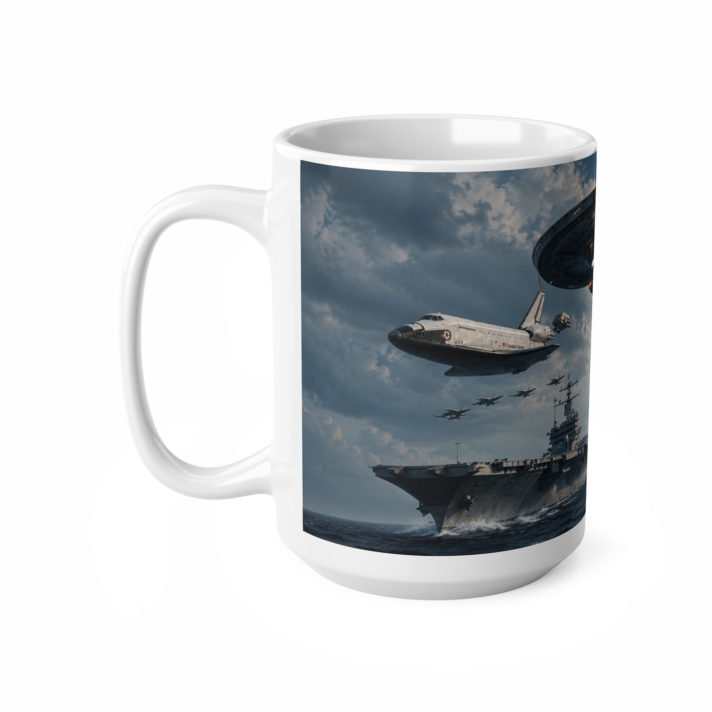 Ships Named ENTERPRISE Mug — Sci‑Fi Naval Spacecraft Coffee Cup (11oz & 15oz)