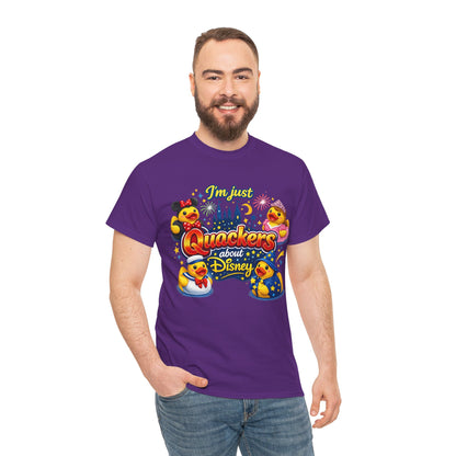 Quackers About Disney Rubber Duck Tee — "I'm Just Quackers About Disney" Graphic T-Shirt