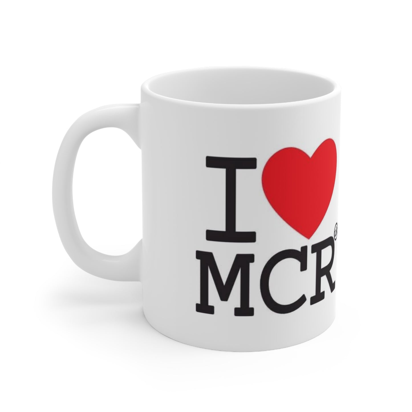 I Love Manchester Mug - I  MCR Ceramic Coffee Mug (11oz & 15oz)