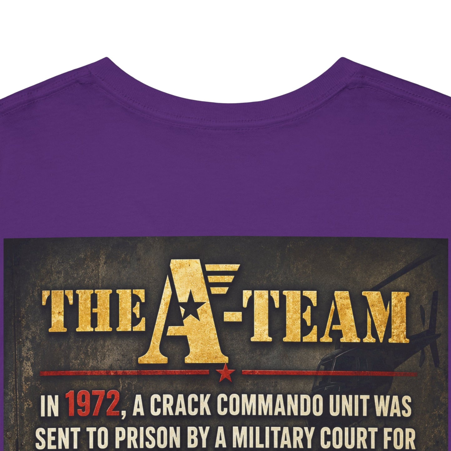 A-Team Graphic Tee — Retro TV Series Logo & Character Poster T-Shirt