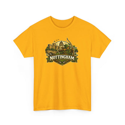 Nottingham Vintage Crest T-Shirt — Robin Hood Castle Travel Tee