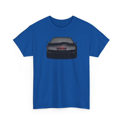 KITT-Inspired Retro Sports Car Tee — Front View Knight Rider Car Graphic Shirt