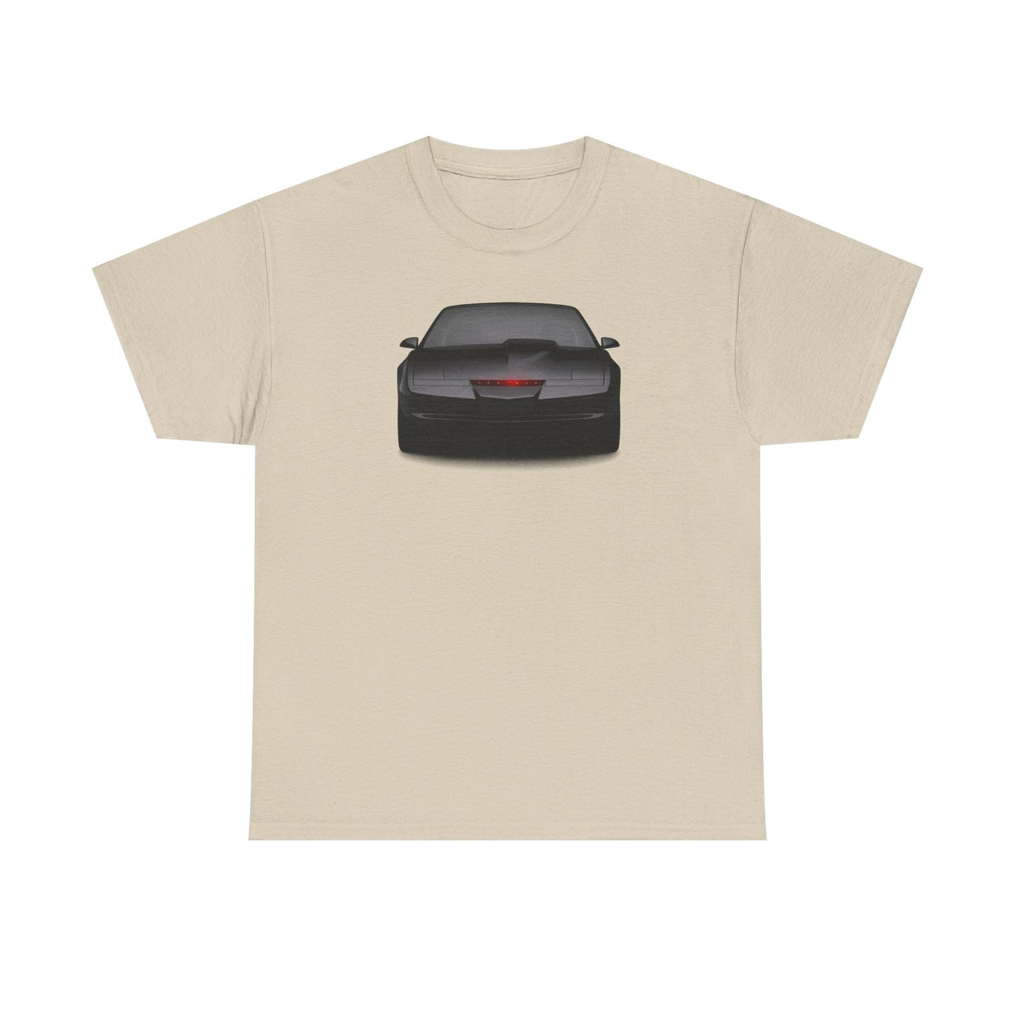 KITT-Inspired Retro Sports Car Tee — Front View Knight Rider Car Graphic Shirt