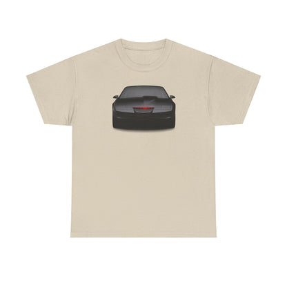 KITT-Inspired Retro Sports Car Tee — Front View Knight Rider Car Graphic Shirt