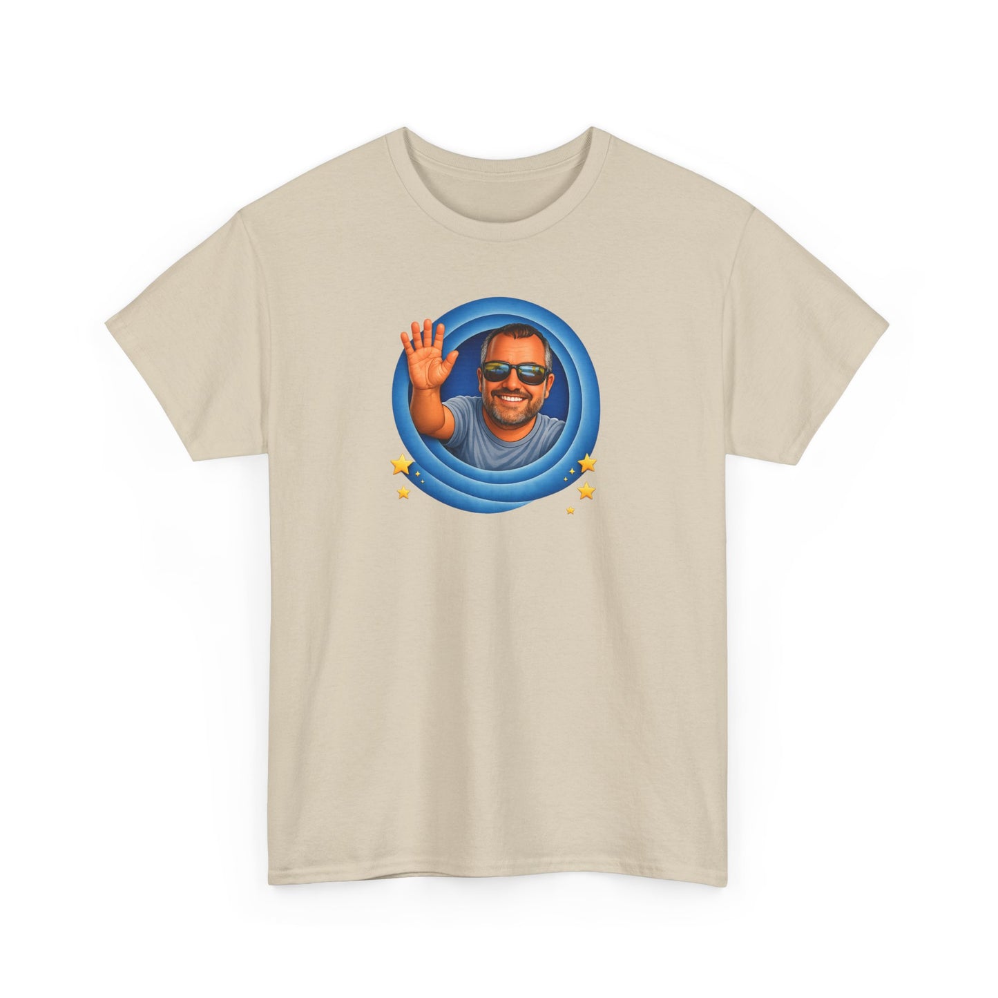 T-Shirt — "That's All, Folks!" Waving Portrait Graphic Tee