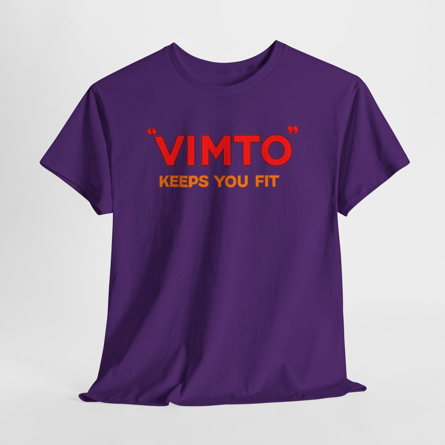VIMTO "Keeps You Fit" Graphic Tee — Retro Beverage Logo T-Shirt