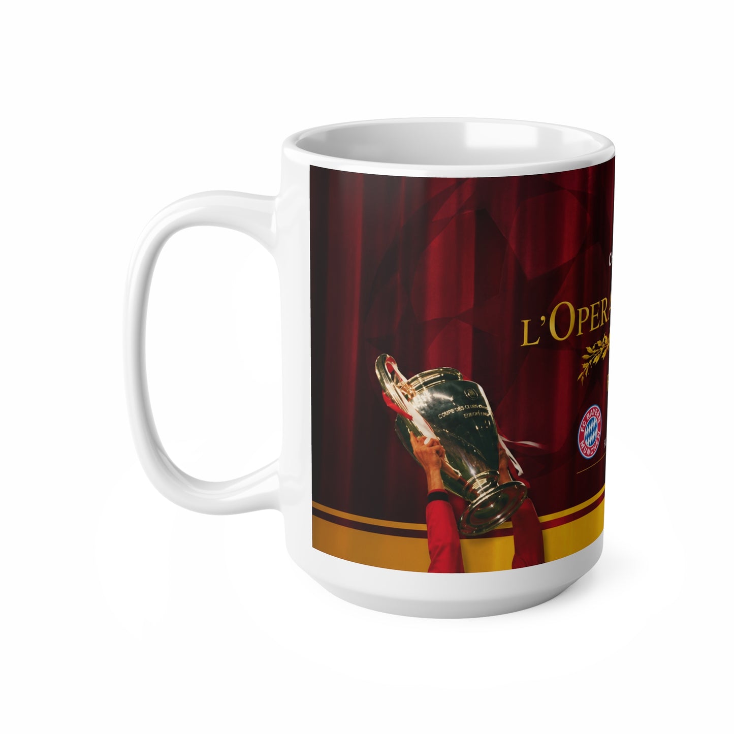 2001 Champions League FInal Programme Cover Inspired Coffee Mug — Ceramic Cup (11oz/15oz)