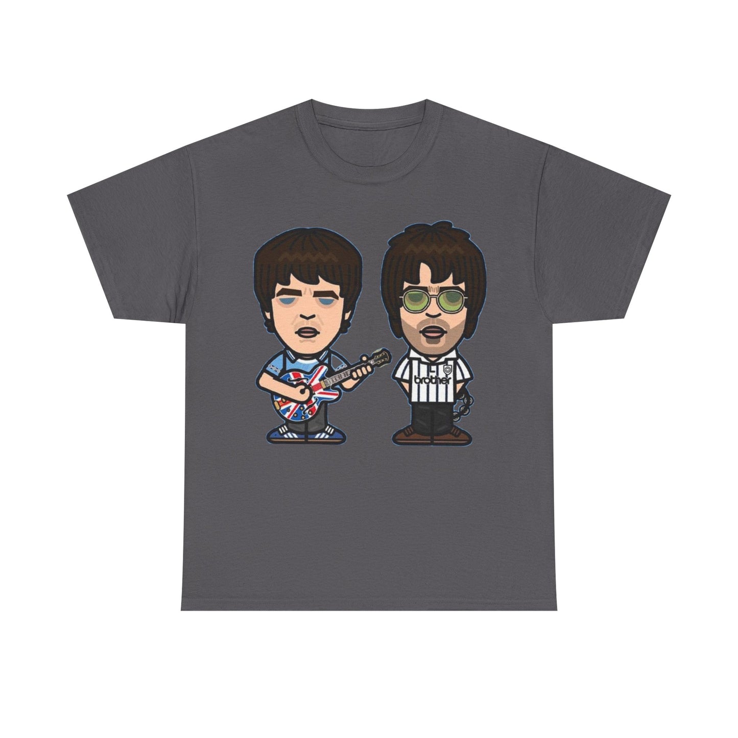 Oasis Noel & Liam Cartoon Rock Duo T-Shirt