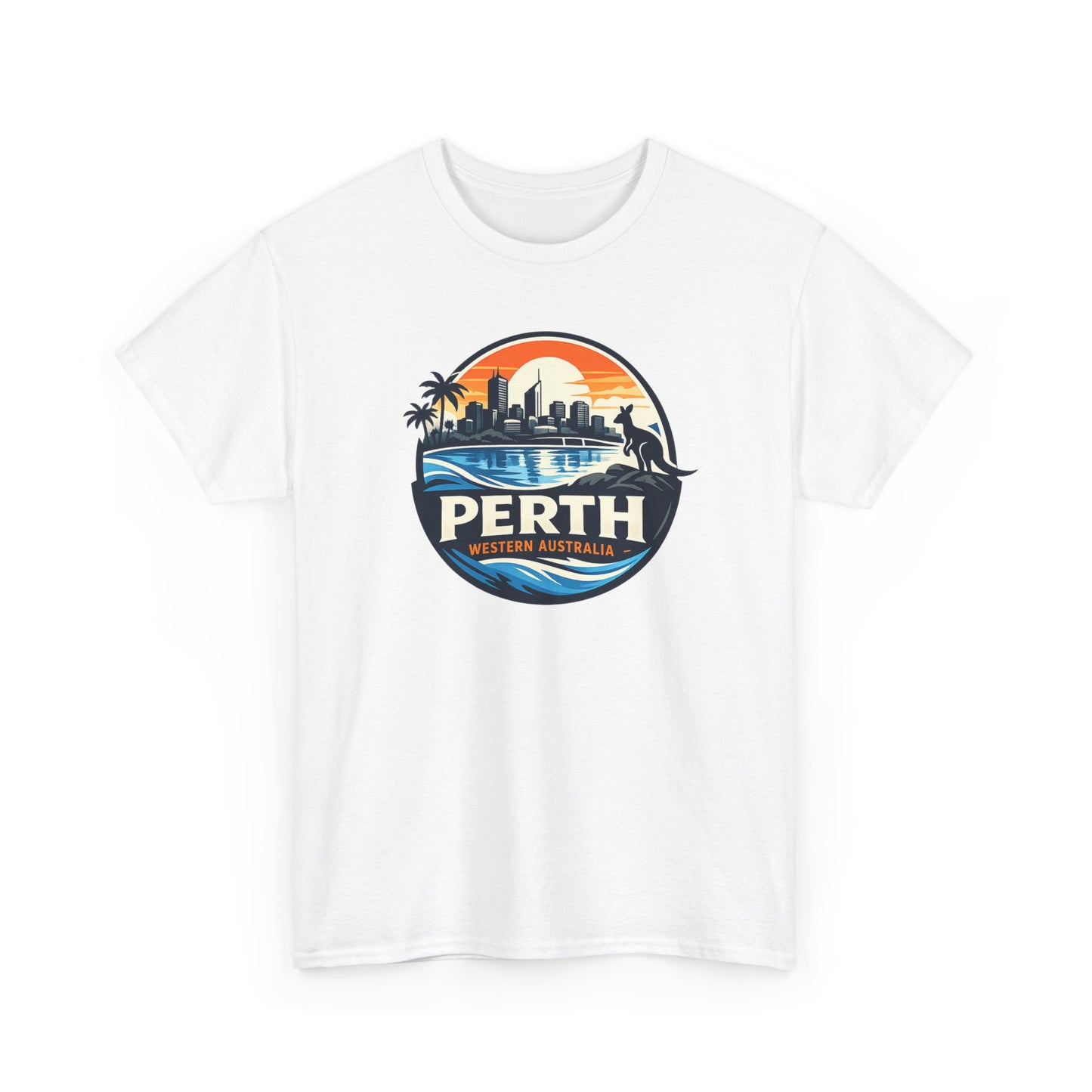 Perth Sunset Graphic Tee — Western Australia Beach Skyline T-Shirt