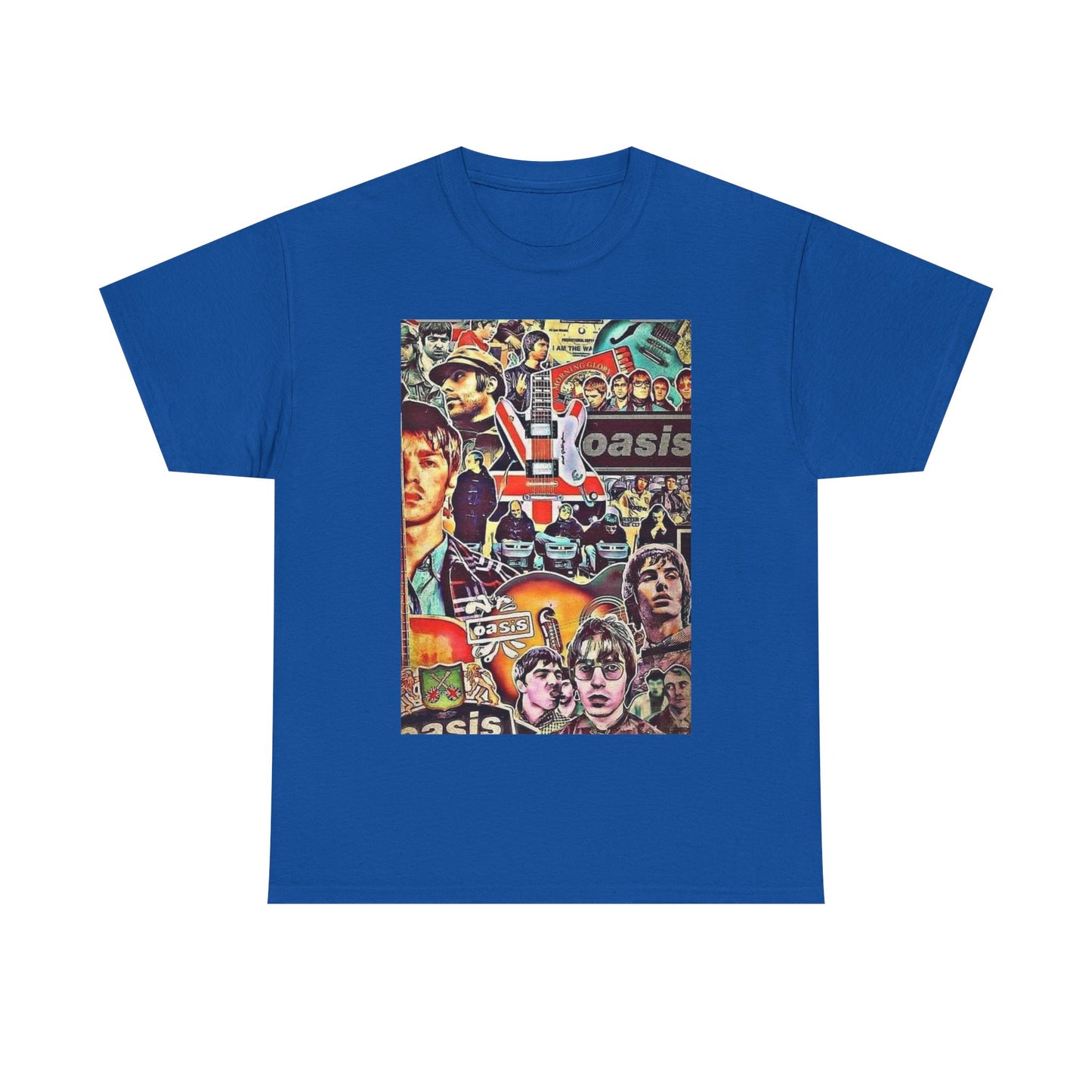 Oasis Collage T-Shirt – Retro Britpop Band Graphic Tee