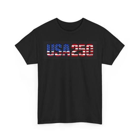 USA 250 T-Shirt — American Flag Patriotic Tee