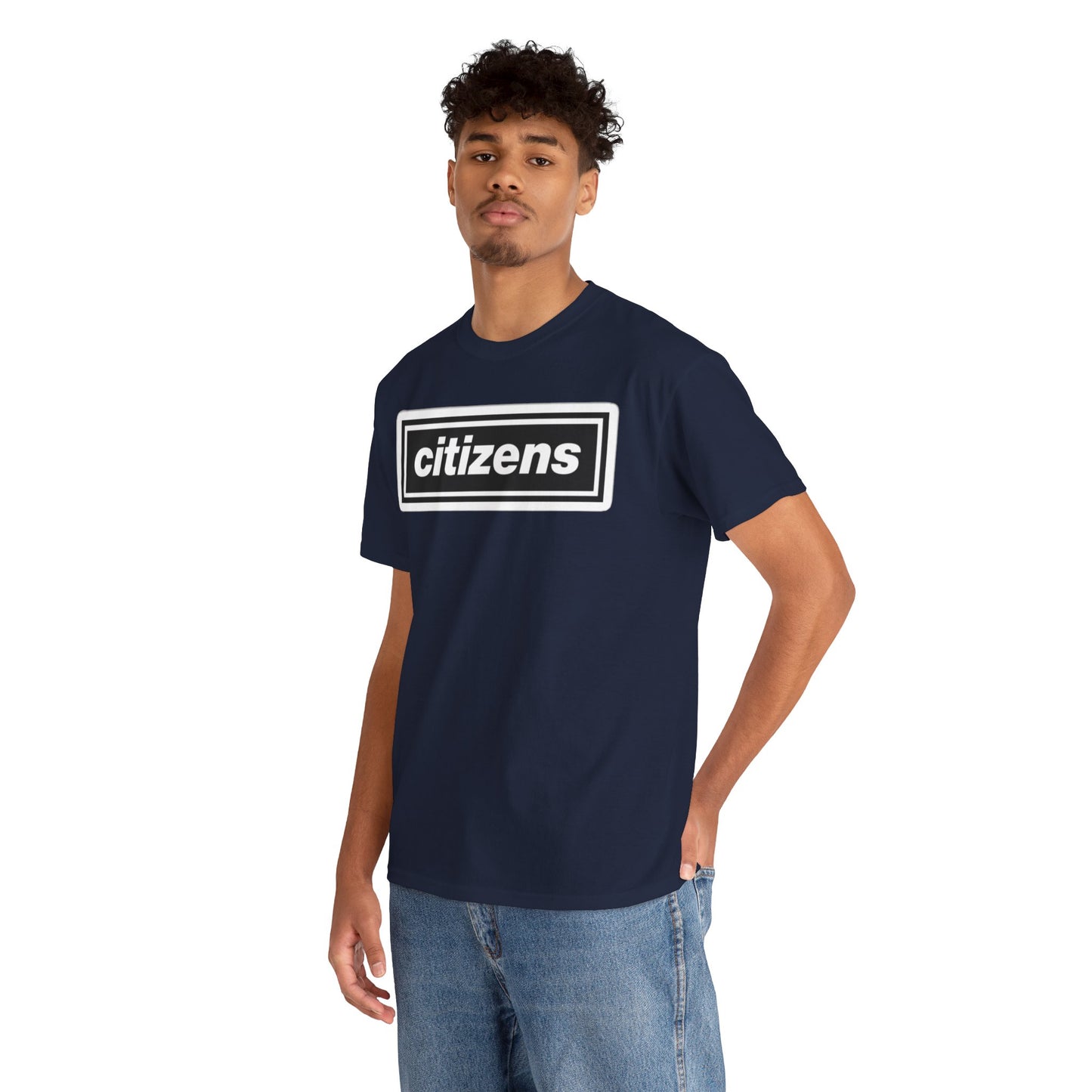 Citizens Manchester City Logo T-Shirt — Minimal Retro Box-Logo Tee
