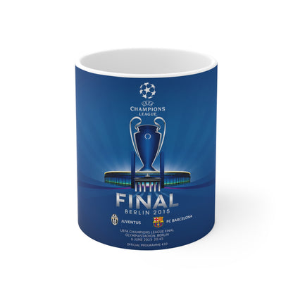 2015 Champions League Final Programme Cover Inspired Coffee Mug — Ceramic Cup (11oz/15oz)