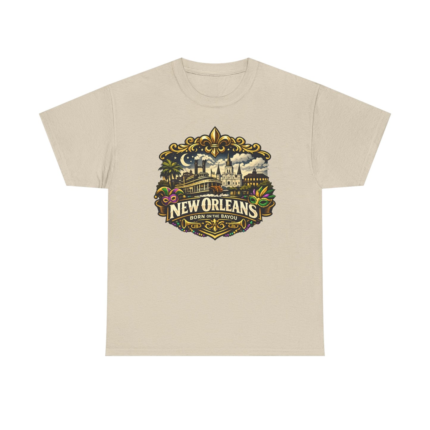 New Orleans Vintage Badge Tee — Crescent City Souvenir T-Shirt