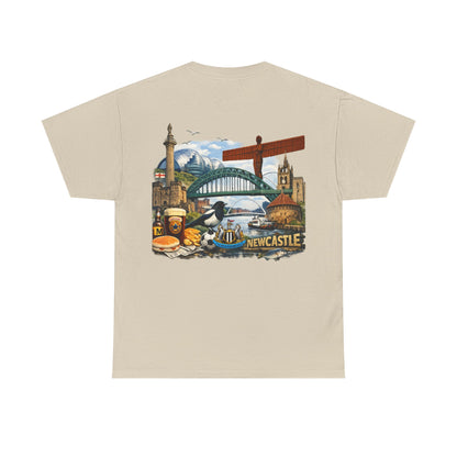 Newcastle Upon Tyne Landmark Tee — Vintage Cityscape T-Shirt