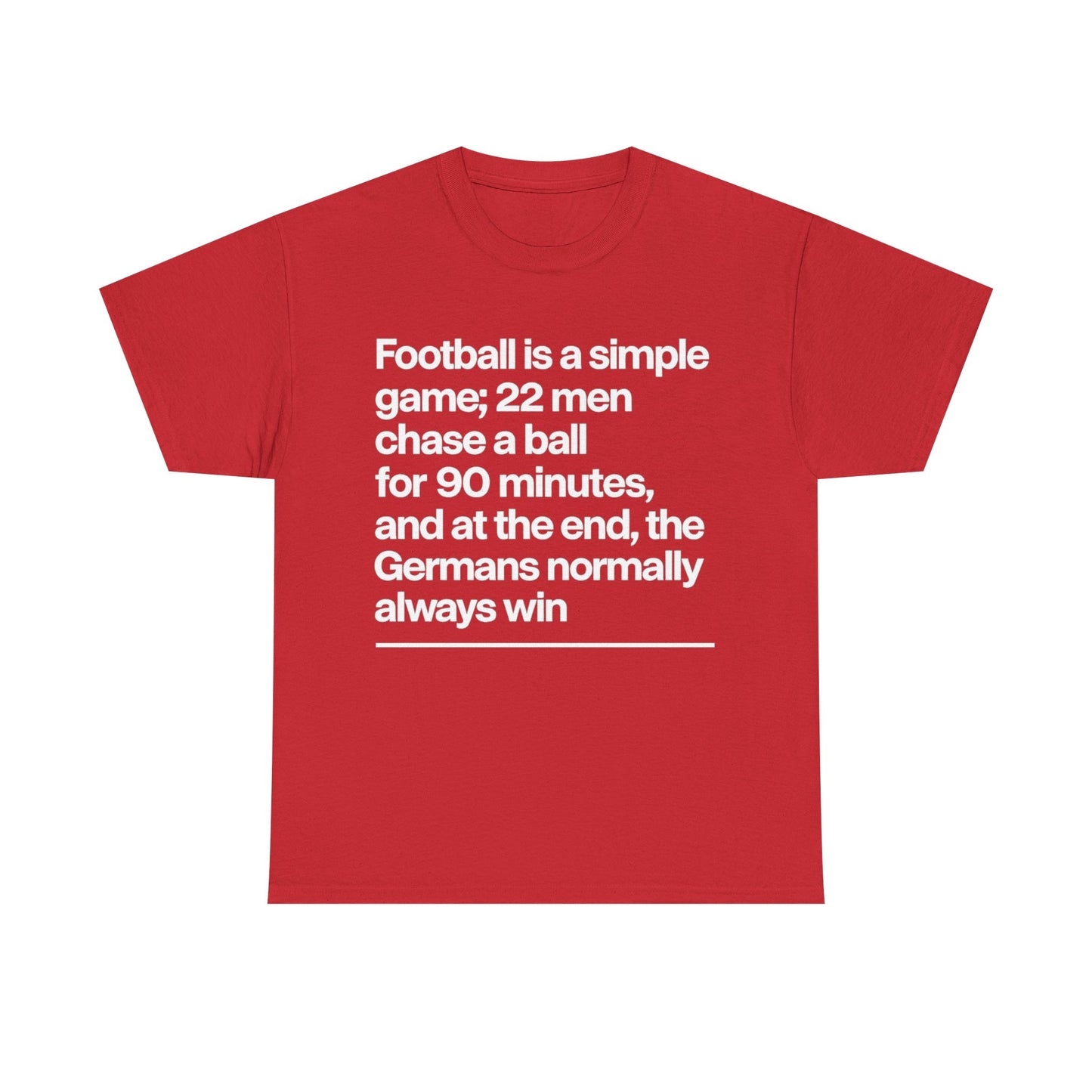 Funny Quote T-Shirt — 'Football is a simple game...' Graphic Tee