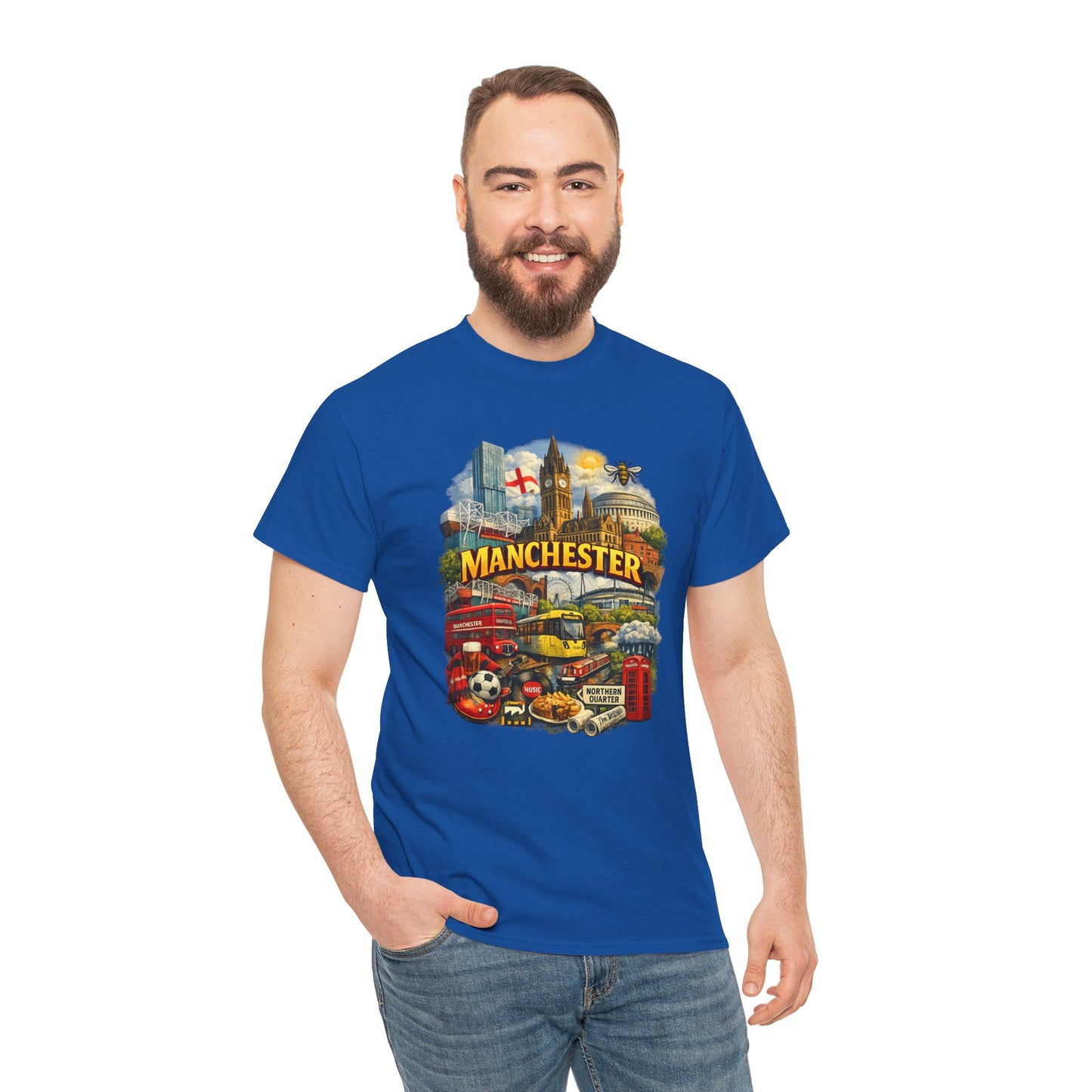 Manchester Skyline Collage T-Shirt
