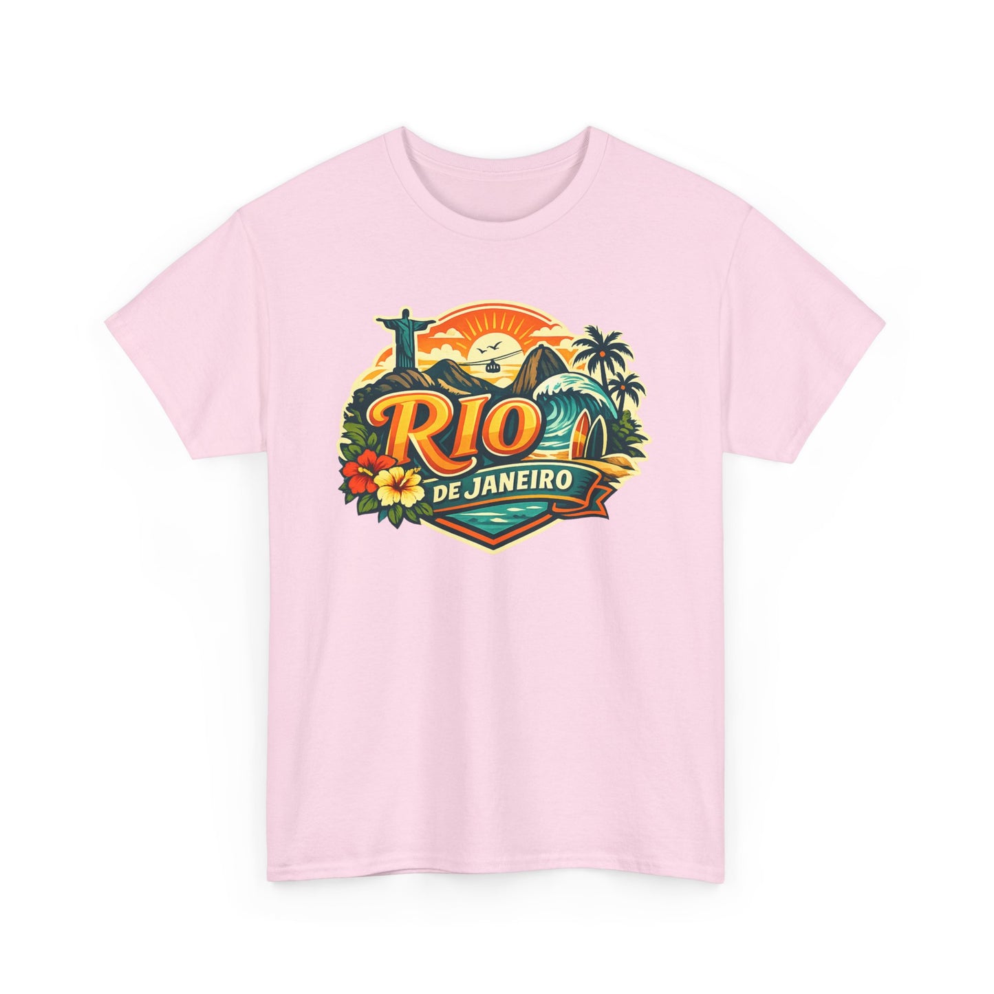 Rio de Janeiro Vintage Travel Tee – Tropical Sunset Beach T‑Shirt