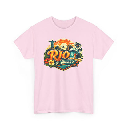 Rio de Janeiro Vintage Travel Tee – Tropical Sunset Beach T‑Shirt