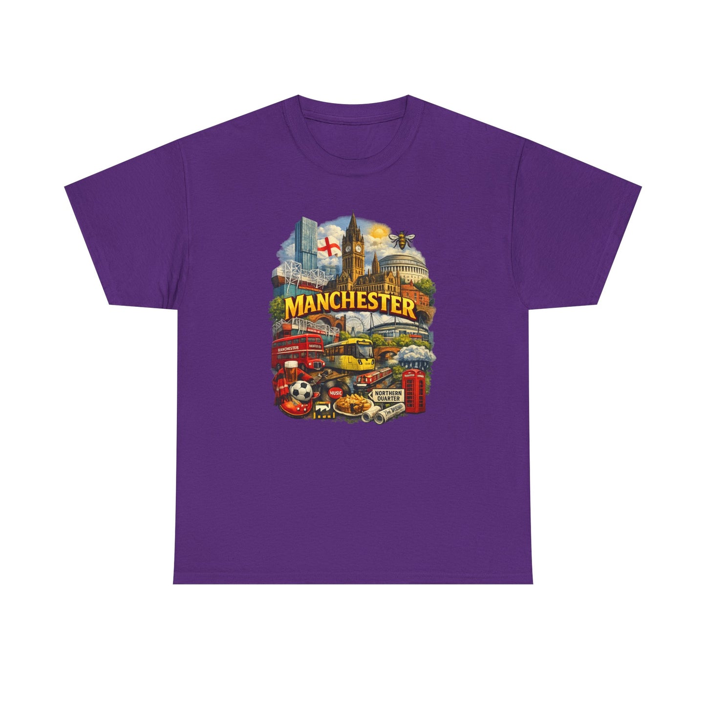 Manchester Skyline Collage T-Shirt