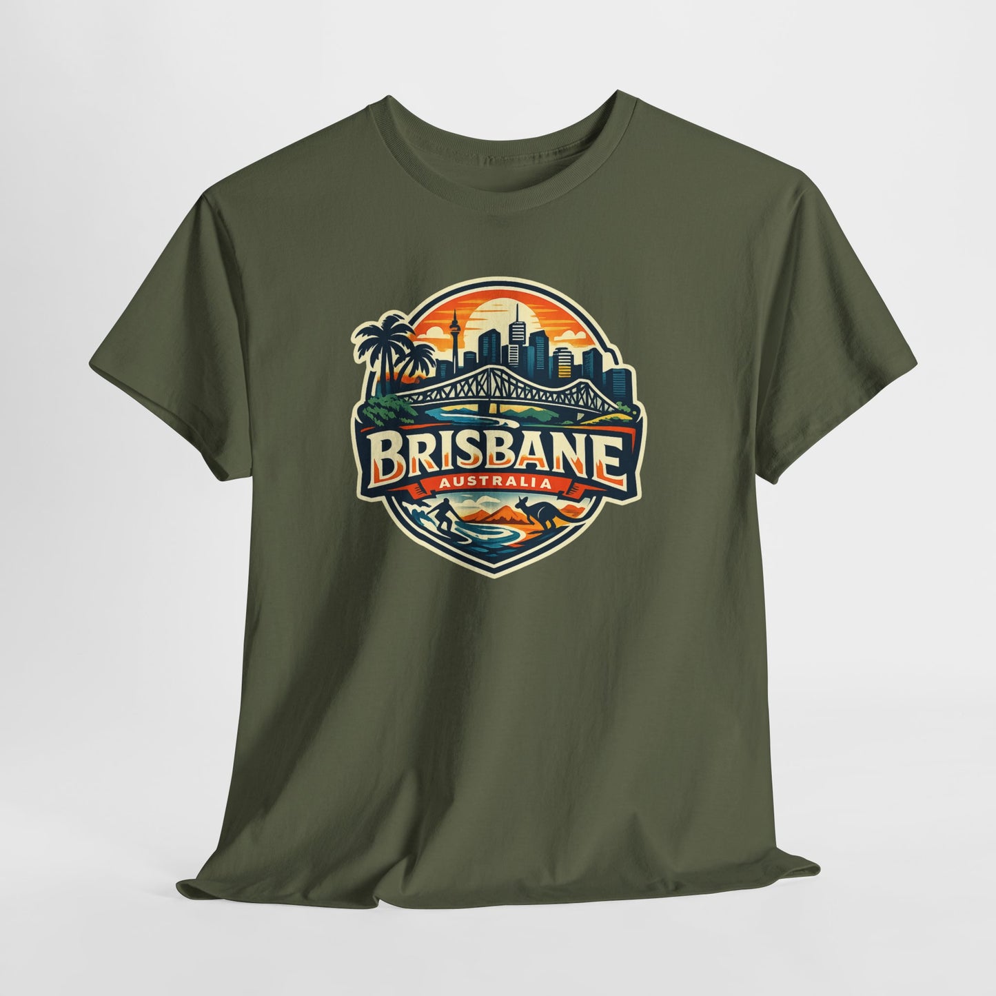 Brisbane Australia Vintage Sunset T-Shirt
