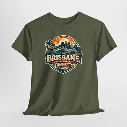 Brisbane Australia Vintage Sunset T-Shirt